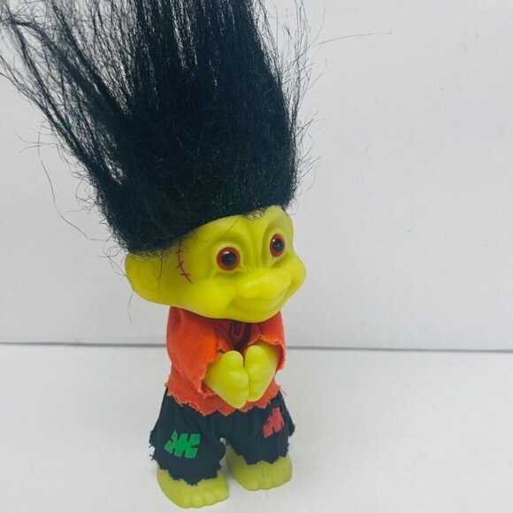 Vintage Russ Troll Frankenstein Doll Clip Grabber Hugger Halloween 1990s - Picture 2 of 6